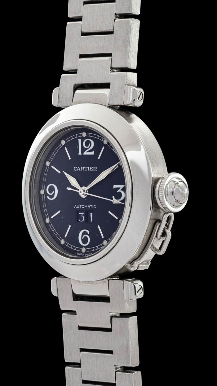 CARTIER PASHA 2475 BLU DIAL FULL SET - immagine 2