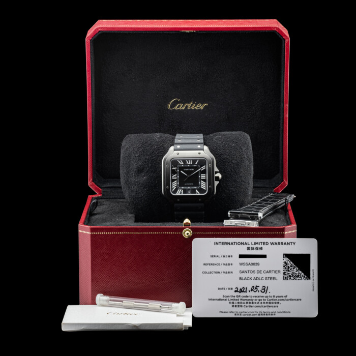 CARTIER SANTOS DE CARTIER WSSA0039 FULL SET COME NUOVO - immagine 9