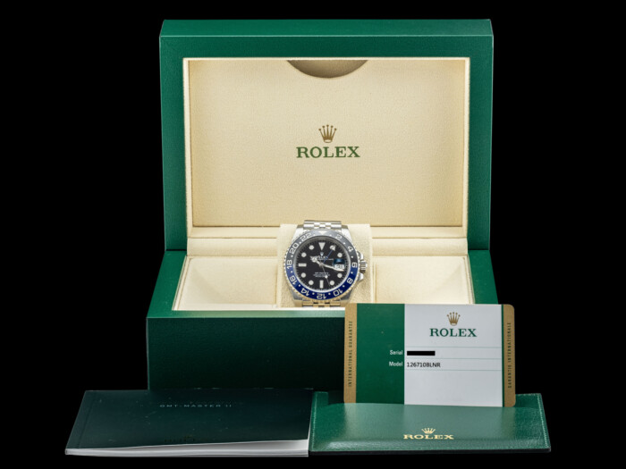 ROLEX GMT-MASTER II "BATMAN'' 126710BLNR FULL SET - immagine 8