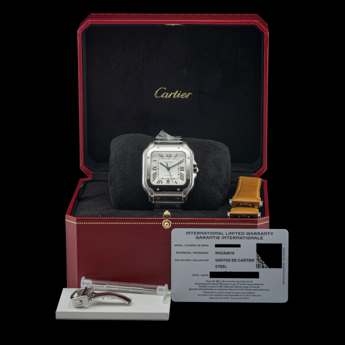 CARTIER SANTOS DE CARTIER FULL SET NUOVO 2025 WSSA0018 - immagine 9